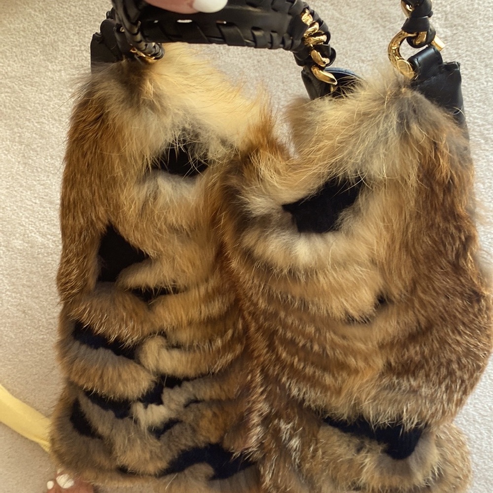 Magnificent fur & leather bag